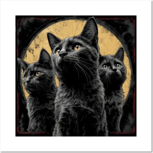 Cute Ninja Cats Posters and Art